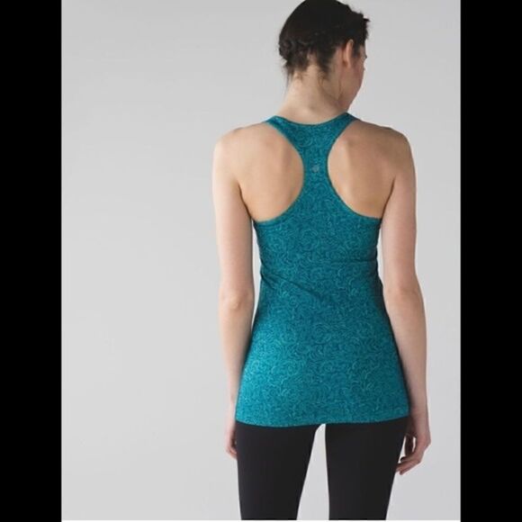 Lululemon Cool Racerback Teal Manifesto tank - Picture 4 of 11